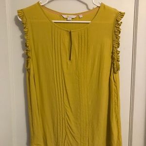 Boden US size 12 gold sleeveless blouse